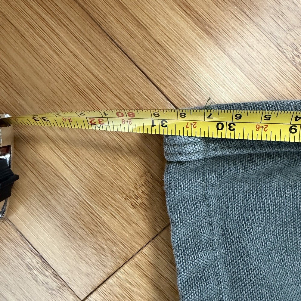 Carhartt Mens Flannel Lined Work Pants 44 x 34 Moss Green Loose Original Fit - Picture 5 of 6